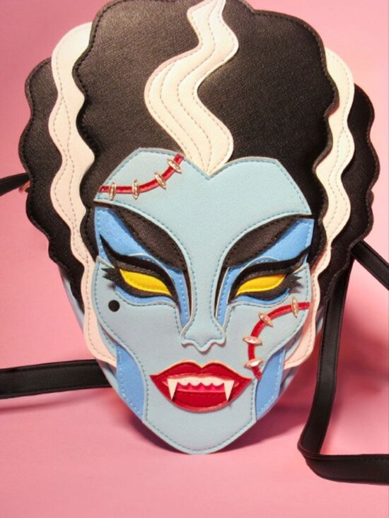 Vixen by Micheline Pitt Handbags - Bride of Monster Bag - Love Pain and Stitches X Vixen by Micheline Pitt